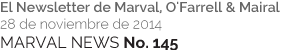 MARVAL NEWS No. 145