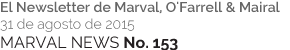 MARVAL NEWS No. 153