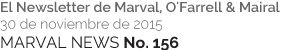 MARVAL NEWS No. 156