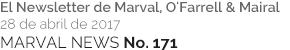 MARVAL NEWS No. 171