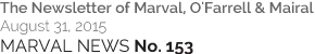MARVAL NEWS No. 153