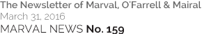 MARVAL NEWS No. 159