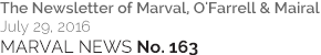 MARVAL NEWS No. 163