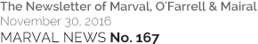 MARVAL NEWS No. 167