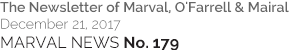 MARVAL NEWS No. 179