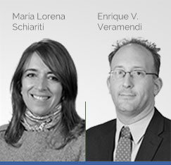 María Lorena Schiaritti y Enrique V. Veramendi